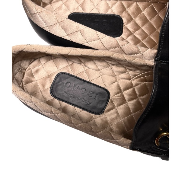 Gucci Men’s Bicolor Moccasins Betis Glamour Loafers size 7 UK Black/Cream - Picture 8 of 14